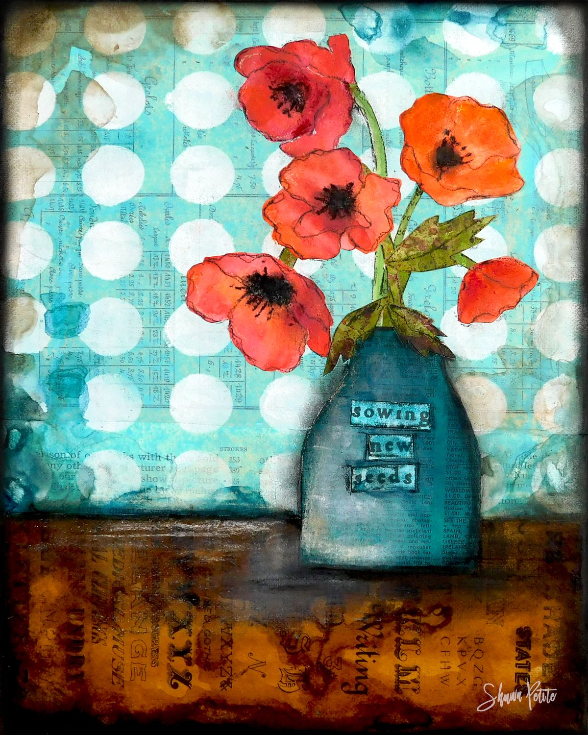 "Sowing new seeds" floral Print to be Framed