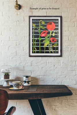 "Finding joy in the little things" floral Print to be Framed