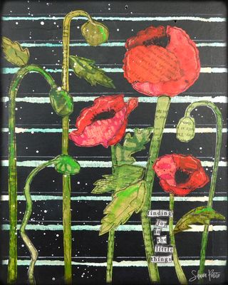 "Finding joy in the little things" floral Print to be Framed