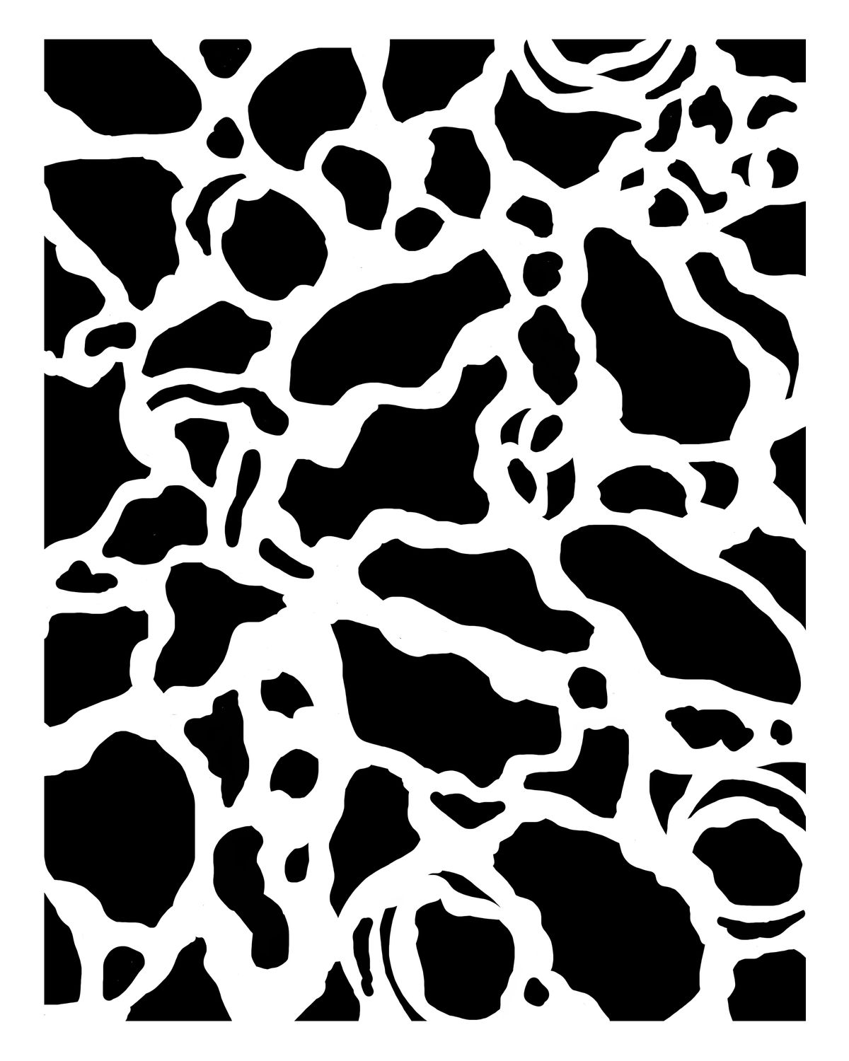 Lava stencil 8x10