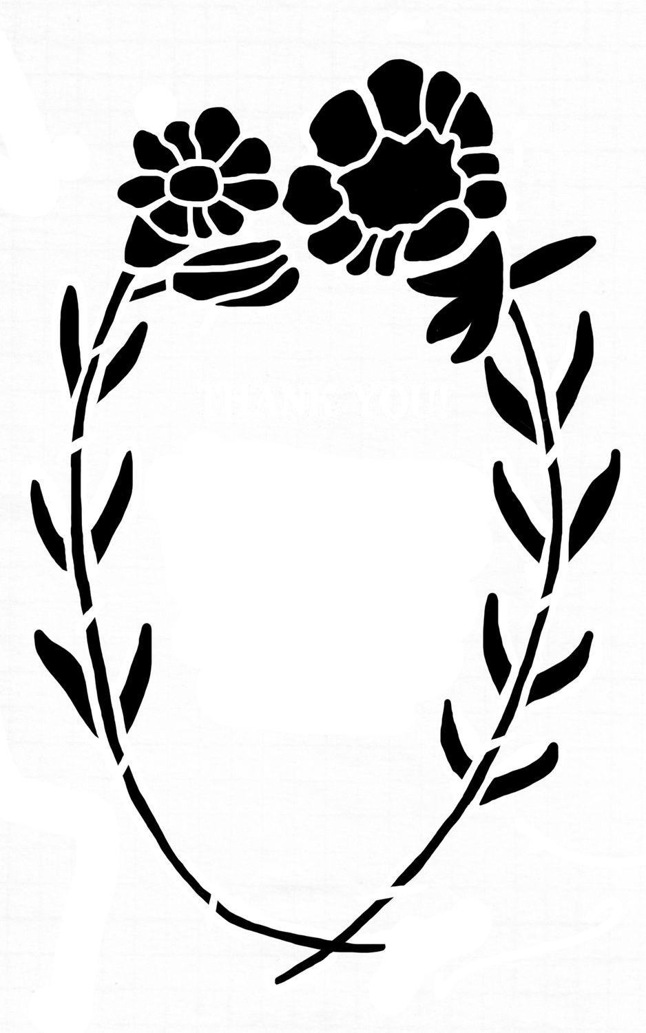 Something Sweet stencil 5x8