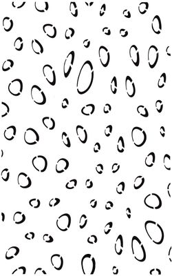 Raindrops stencil 5x8