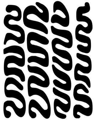 Streamers stencil 8x10