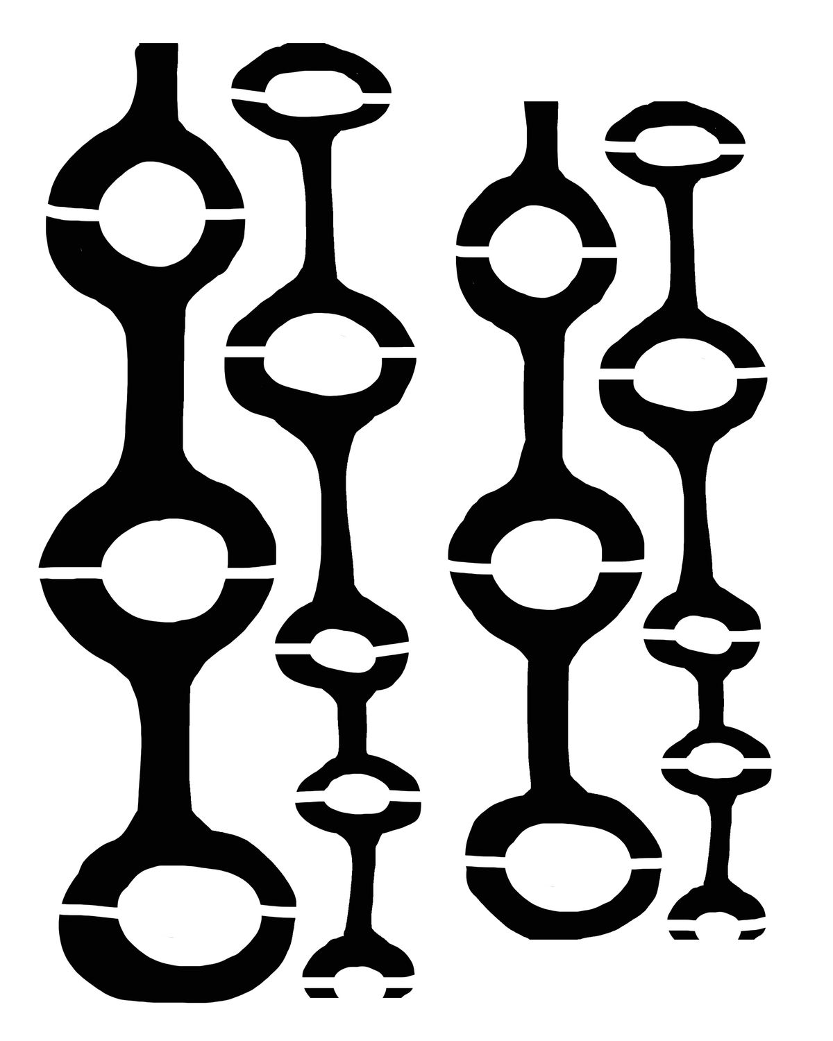 Knotted Rope stencil 8x10