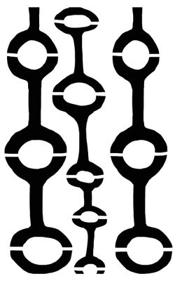 Knotted Rope stencil 5x8