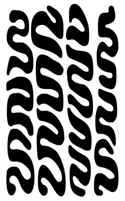 Streamers stencil 5x8