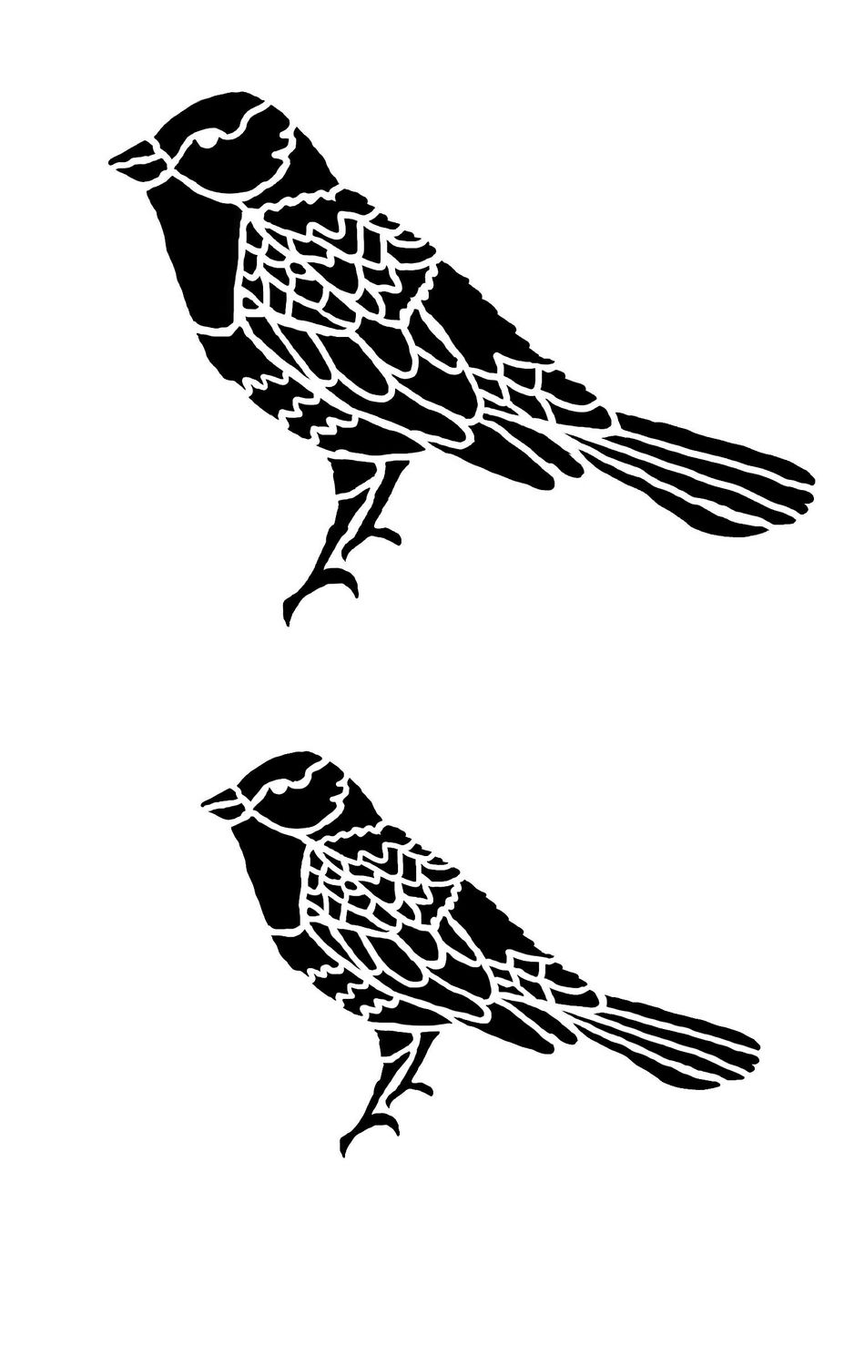 Detailed Birds 1, 5x8 "CLEARANCE"