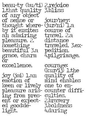 Dictonary Page stencil 8x10 "CLEARANCE"