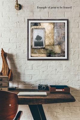 "Found" abstract grungy Print to be Framed