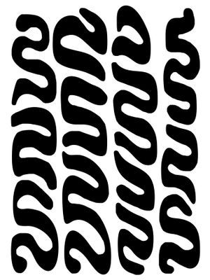 Streamers stencil 9x12