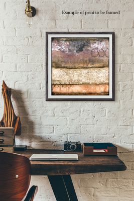 "Unexpected" abstract grungy Print to be Framed