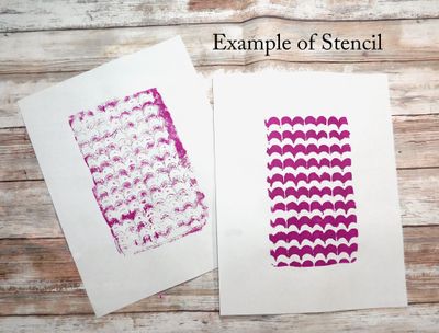 Simple Background 2 stencil 8x10
