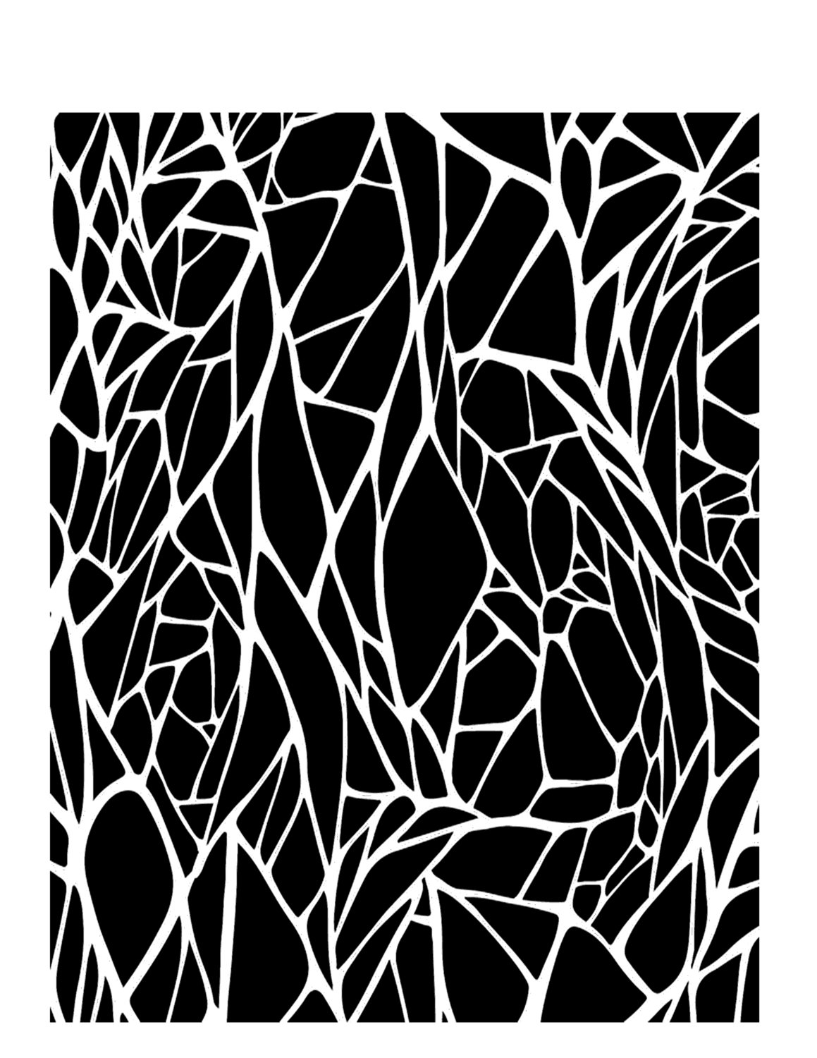Cracked stencil 8x10