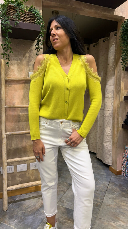 Cardigan oblò