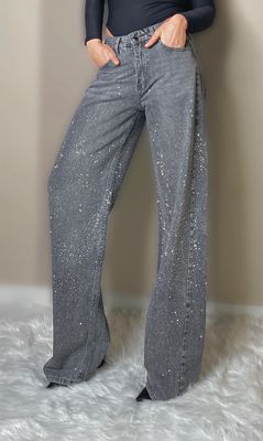 Denim strass