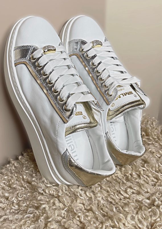 Sneakers finiture platino