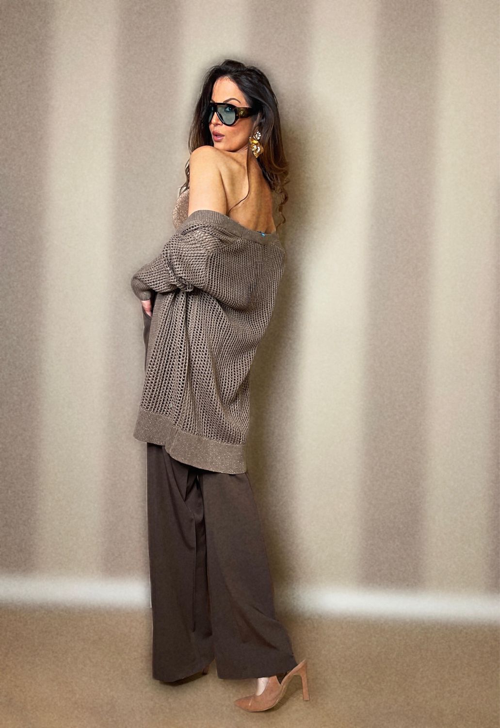 Cardigan traforato