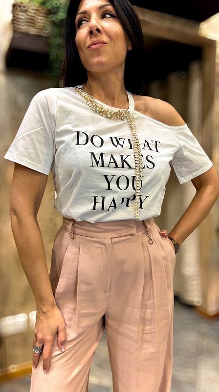 T-shirt apertura spalla