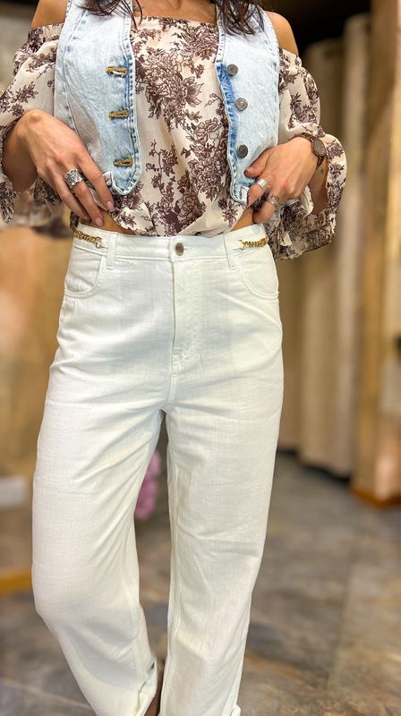 Jeans bianco Carla