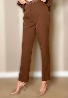 Pantaloni inserto raso