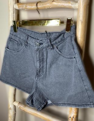 Short denim grigio