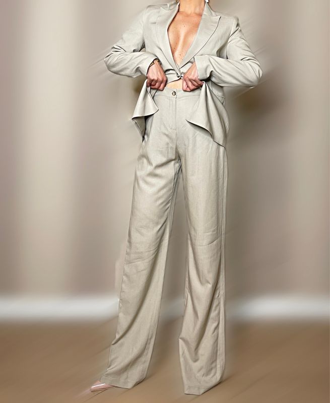 Pantaloni misto lino