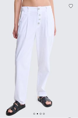 Pantaloni bottoni strass