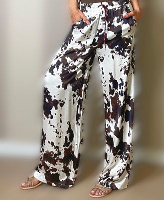 Pantaloni stampa cow