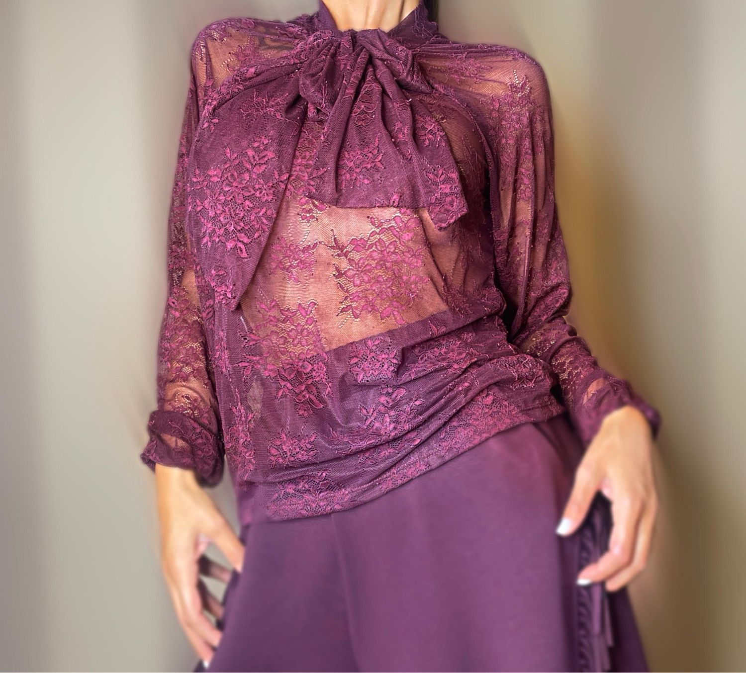 Blusa pizzo