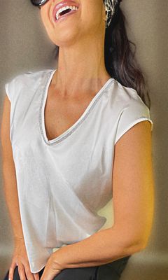 Blusa strass