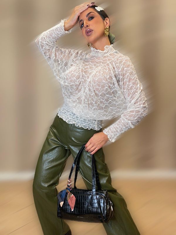Blusa pizzo