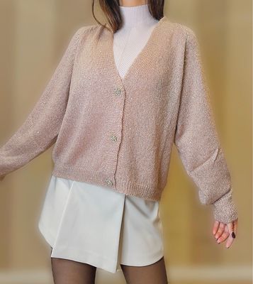 Cardigan bottoni gioiello
