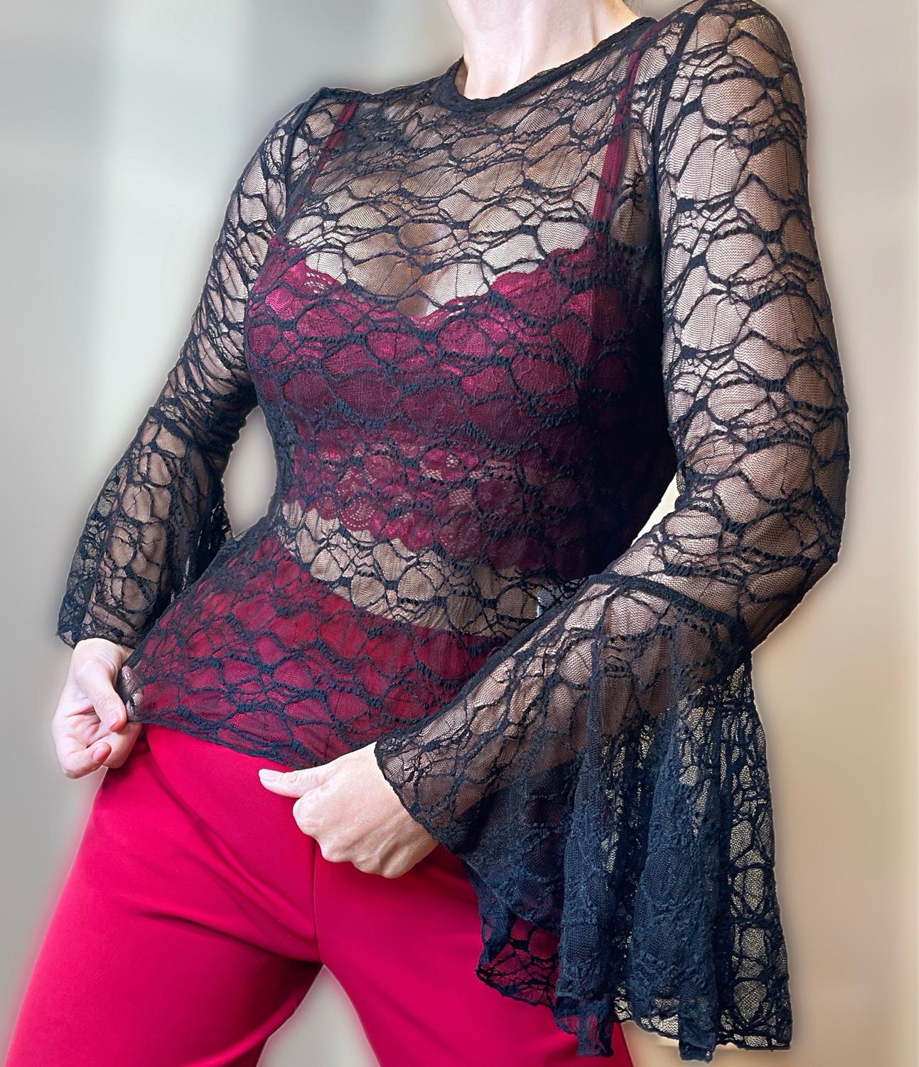 Blusa pizzo