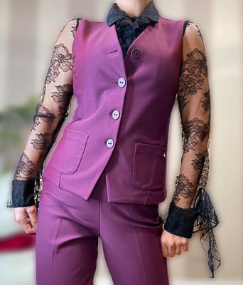 Gilet bordeaux