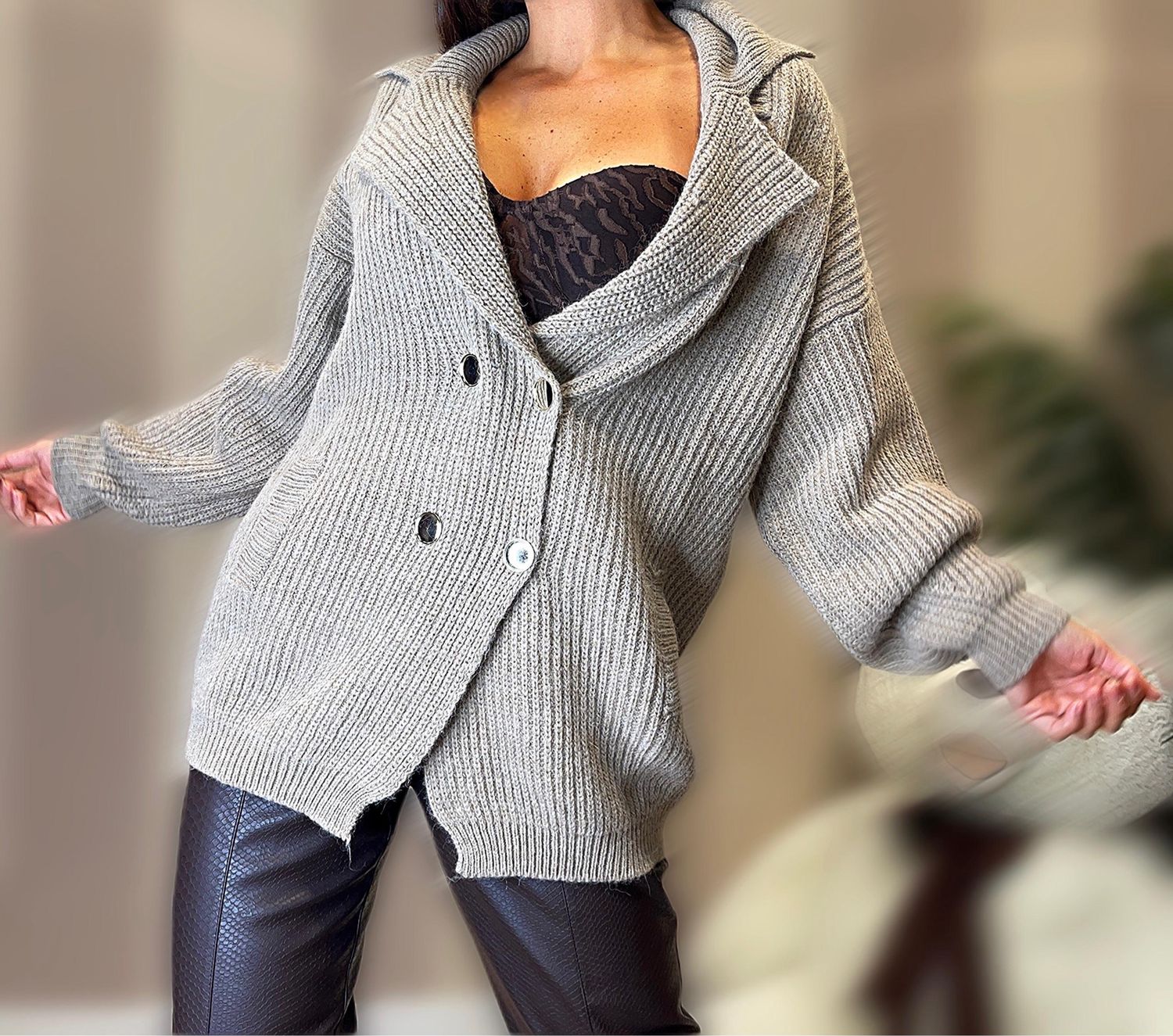 Cappotto in maglia