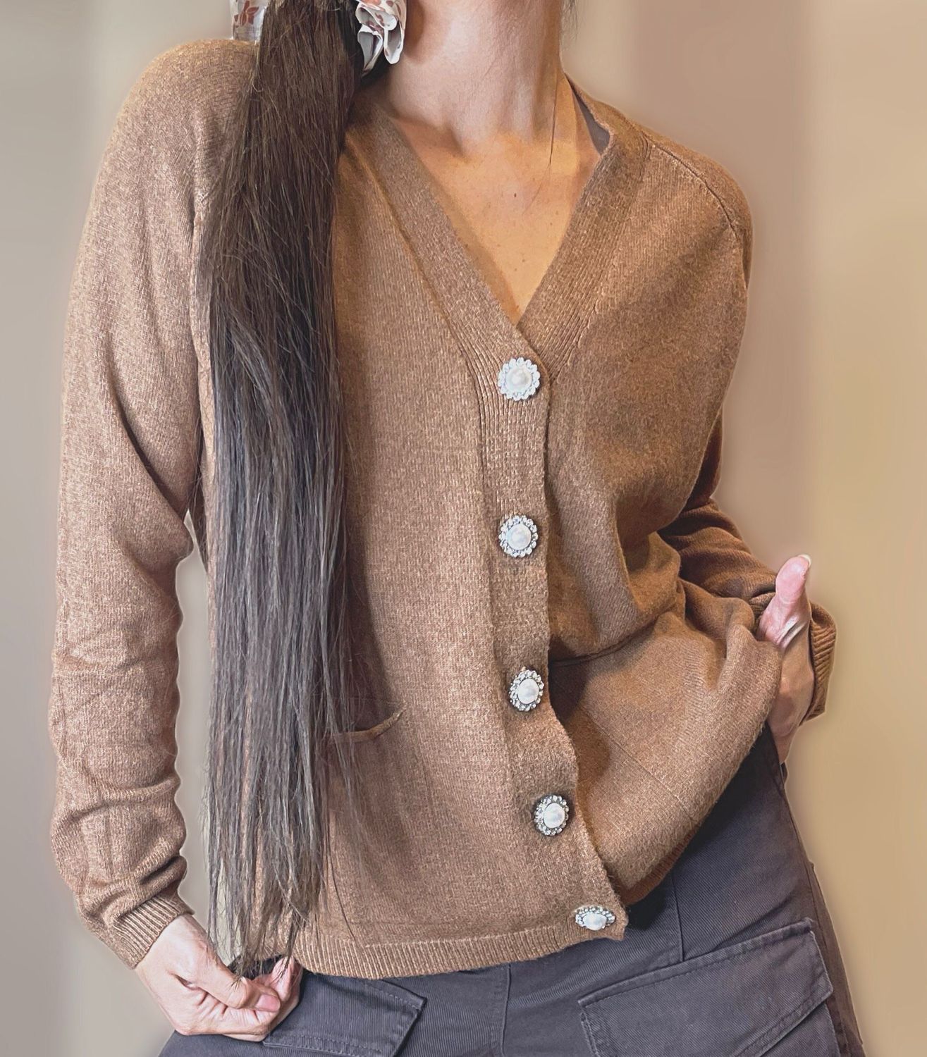 Cardigan gioiello