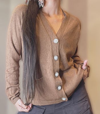 Cardigan gioiello