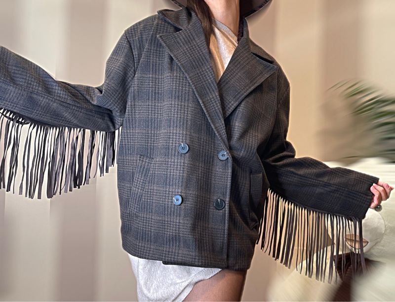 Cappotto frange