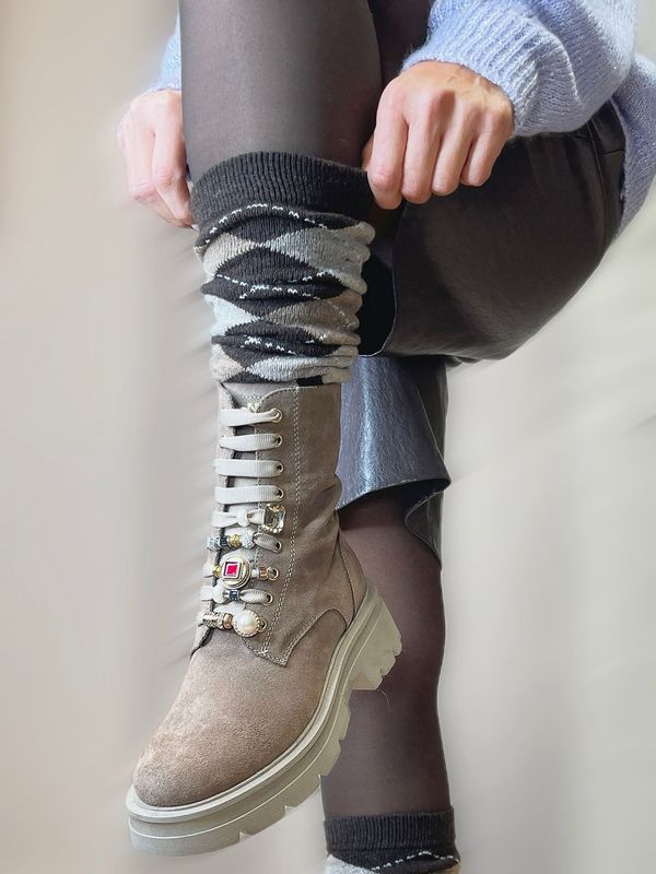 Anfibi gioiello taupe