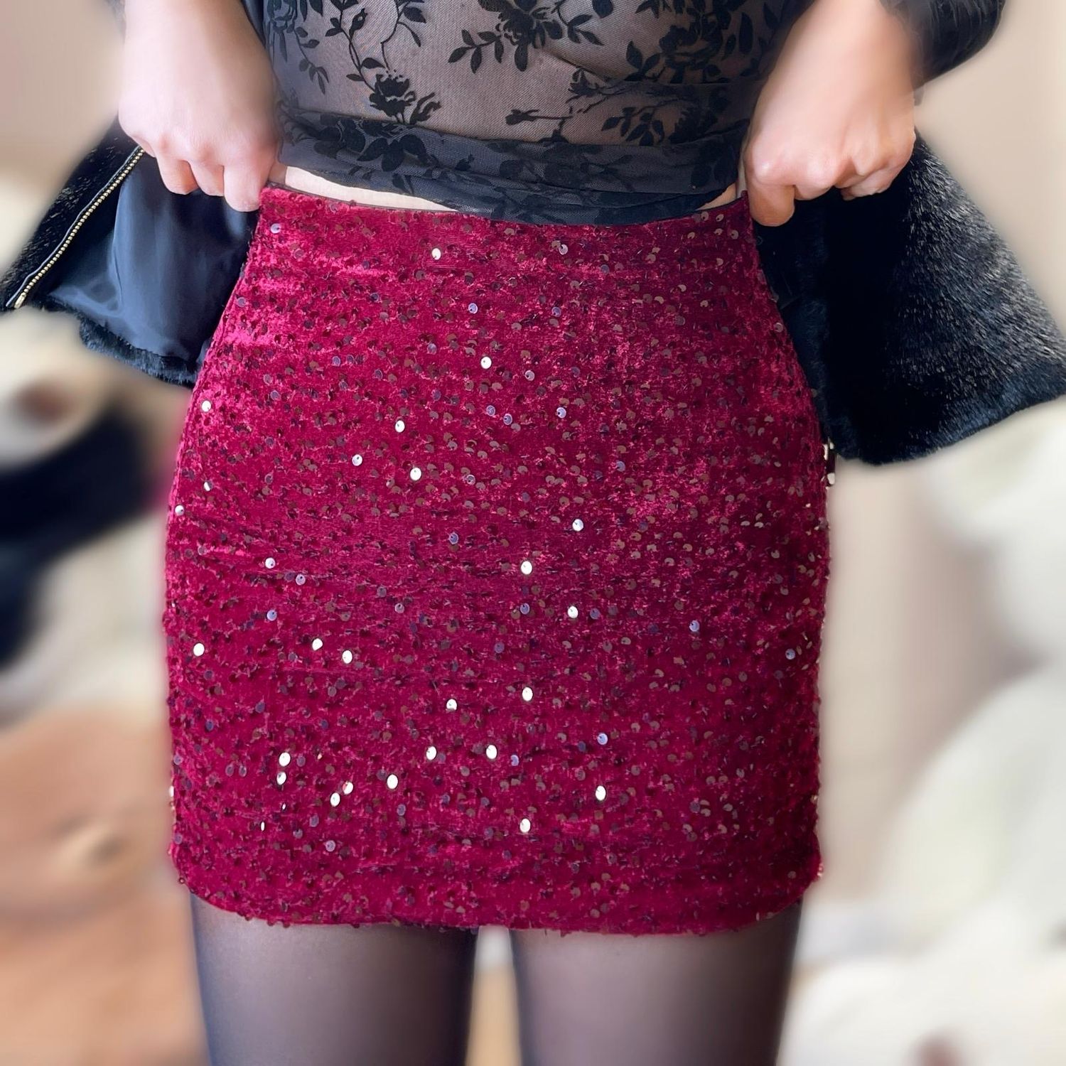 Minigonna paillettes