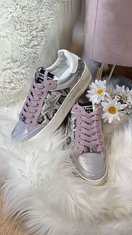 Sneakers argento rosa Sneakers argento rosa