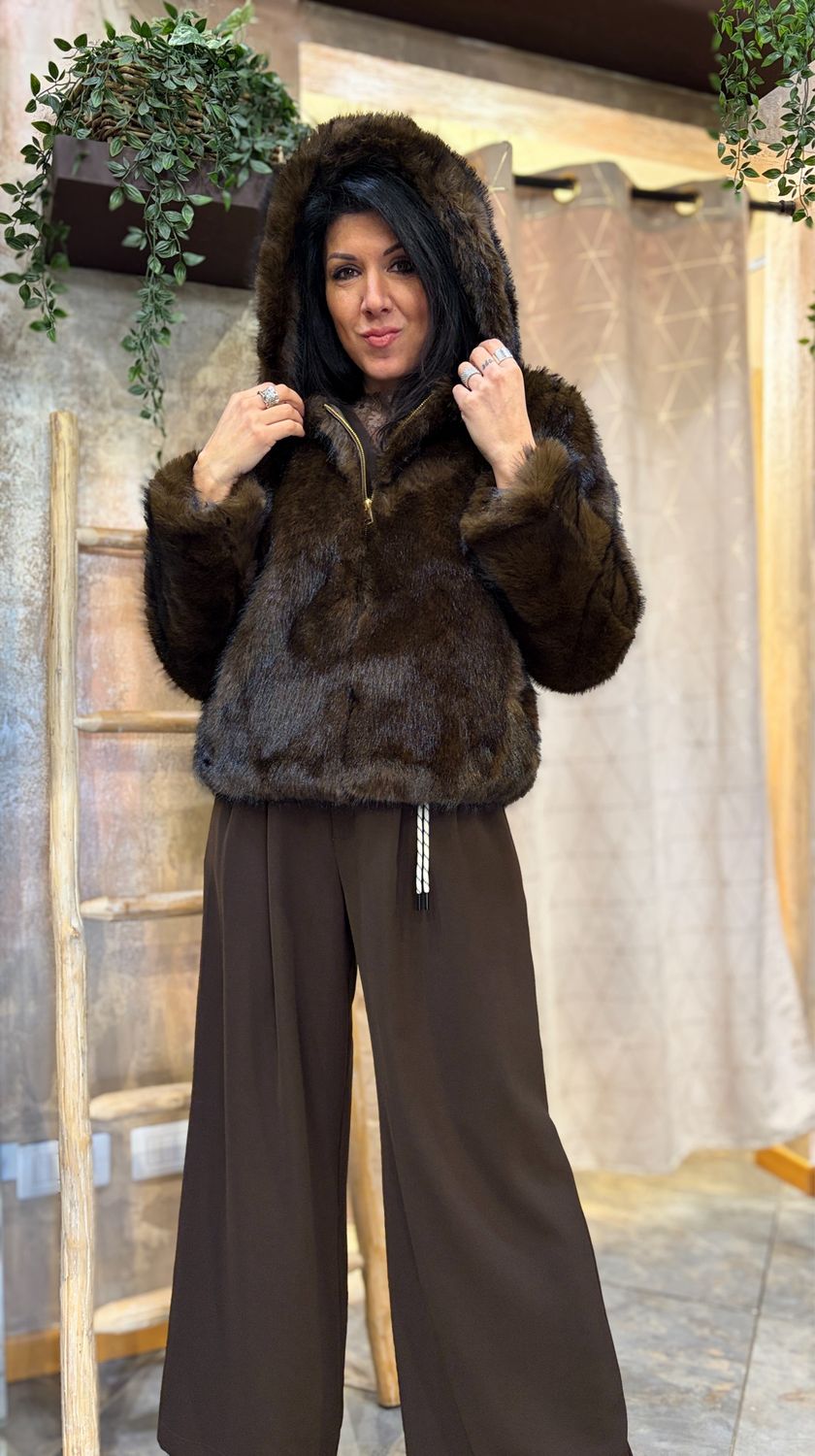 Pelliccia capppuccio