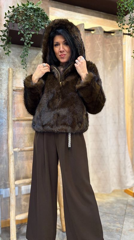 Pelliccia capppuccio