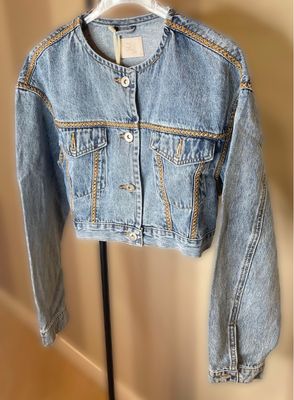 Giubbotto jeans cropped