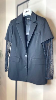 Blazer manica in pizzo