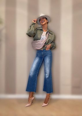 Denim trombetta