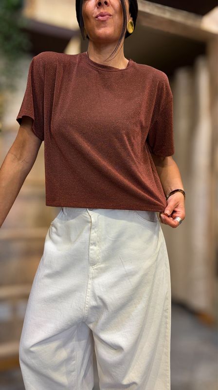 T-shirt girocollo over