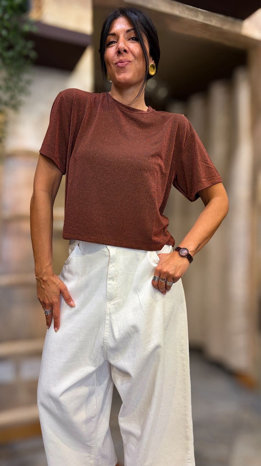 T-shirt girocollo over
