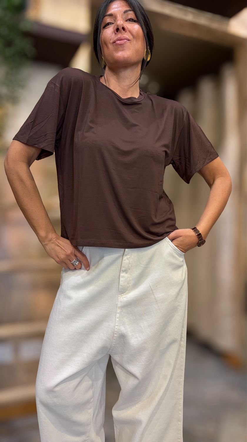 T-shirt girocollo over