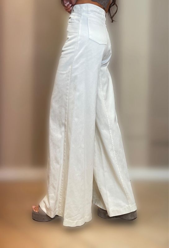 Denim palazzo burro